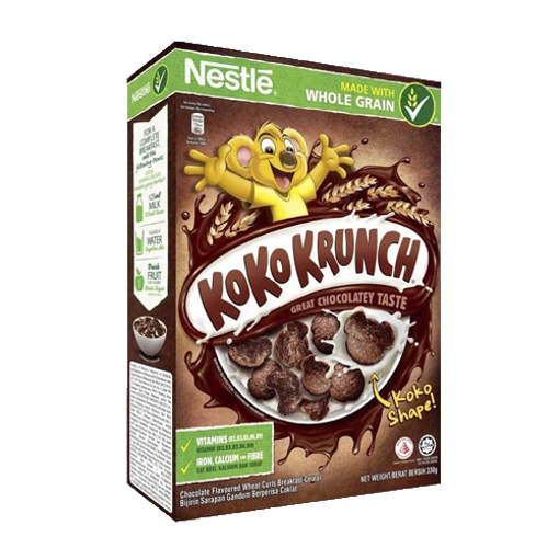Picture of Nestlé KOKO KRUNCH Breakfast Chocolate Cereal Box - 330 gm