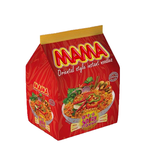 Picture of Mama Instant Noodles Hot & Spicy Flavor - 4 pcs