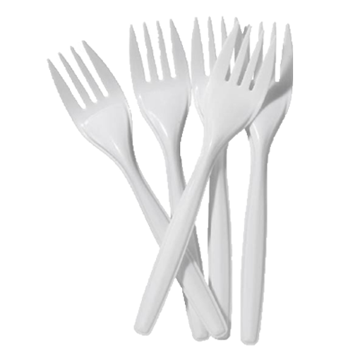 Picture of One Time Plastic Fork Spoon - 100 pcs