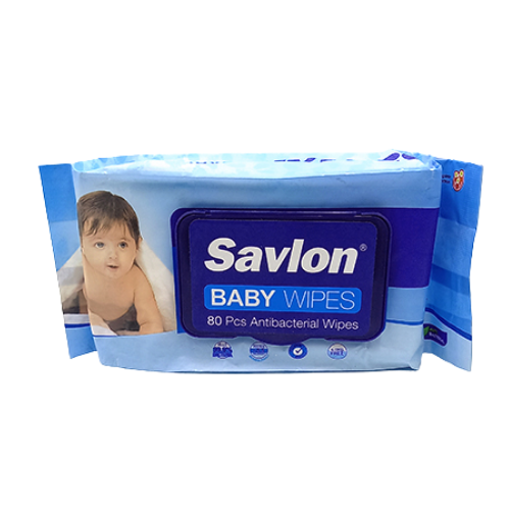 Picture of ACI Savlon Baby Wipes (AntiBacterial) - 80 pcs